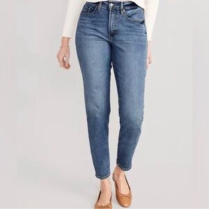 Old Navy Women's O.G. Straight Blue Jeans Secret Smooth Pockets Size 4